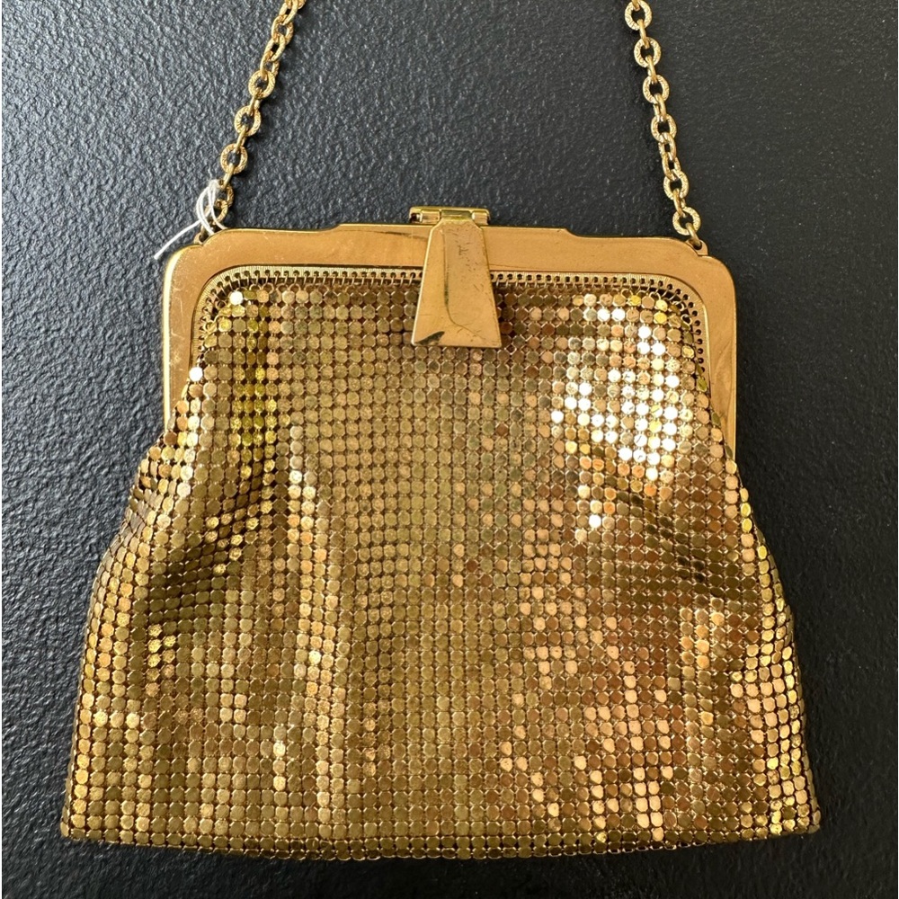 Vintage Whiting and Davis Gold Mesh Purse